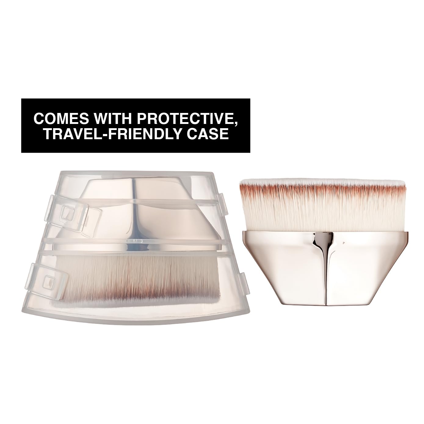 Kiss New York Professional Jumbo Flat Top Kabuki Brush For Liquid Foundation, Cream, Powder, For Face & Body Dense Soft Bristles