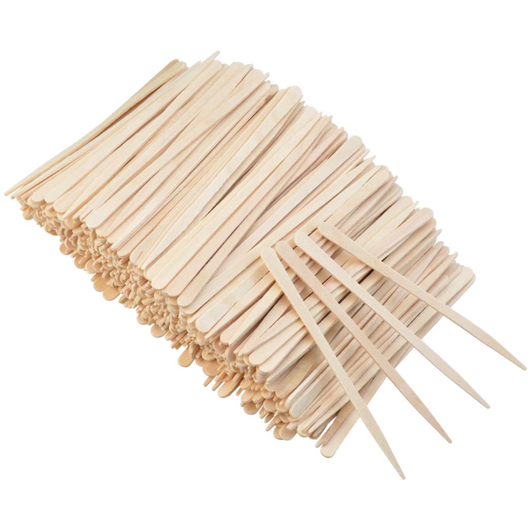 1000 Pieces Small Wax Sticks Wood Waxing Spatulas Applicator Sticks Wooden Craft Sticks Hair Nose Wax Stick For Hair Body Eyebro