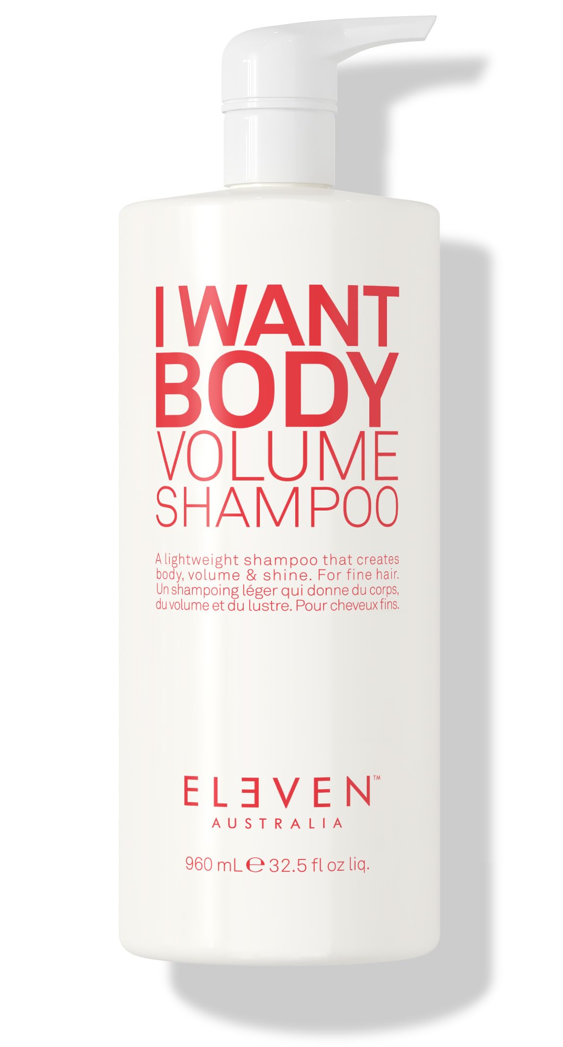 ELEVEN AUSTRALIA I Want Body Volume Shampoo - Volumizing Shampoo for Fine Hair, Adds Fullness & Thickness, Sulfate-Free Formula 