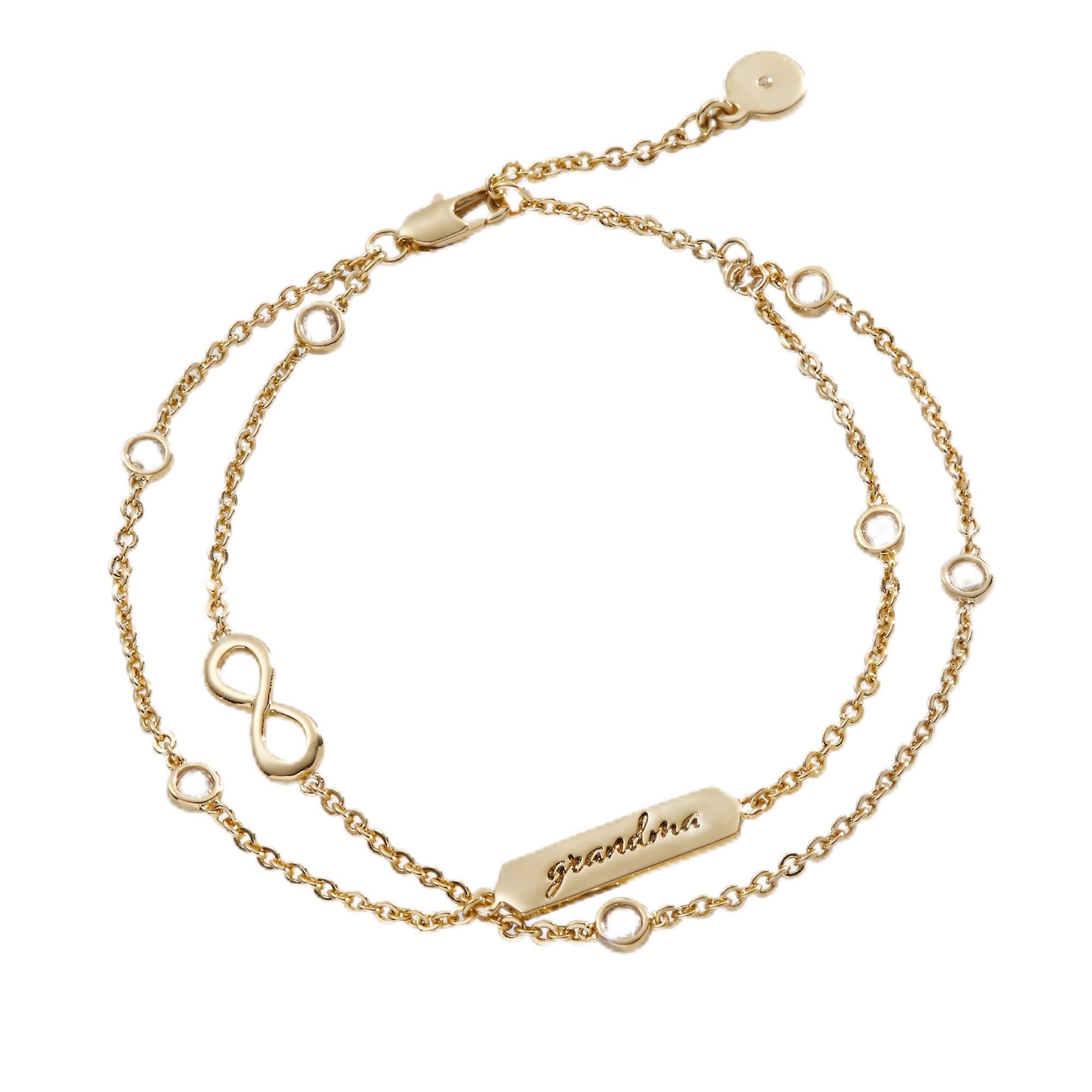 Alex and Ani Grandma Infinity Chain Double Strand Bracelet