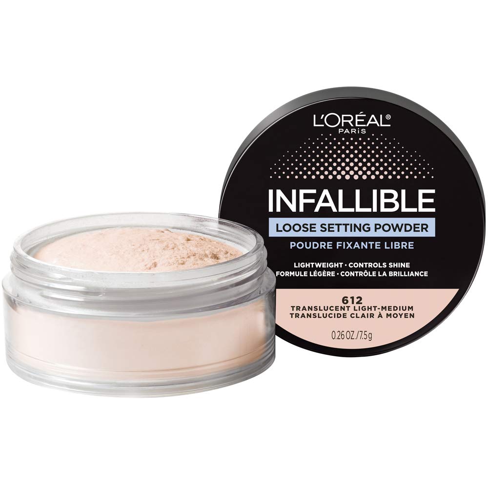 L'Oreal Paris Infallible Tinted Loose Setting Powders, Matte Finish, Lightweight, No White Cast, 2 Shades From Light To Deep, Tr
