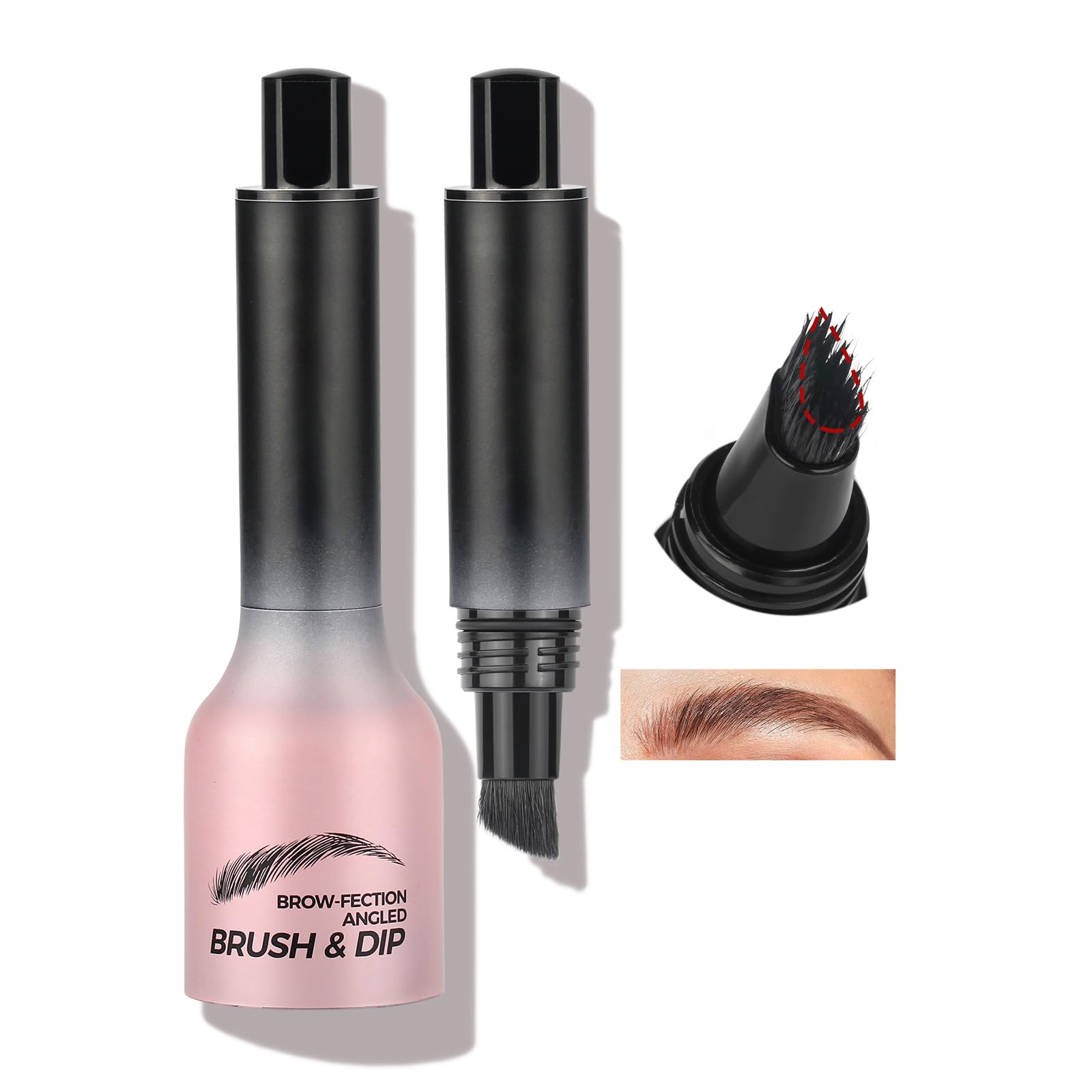 Anglicolor Liquid Microblading Eyebrow Pen,Micro Teardrop Eyebrow Brush To Microblading Eyebrow,Hair-Like Strokes,Natural Easy T