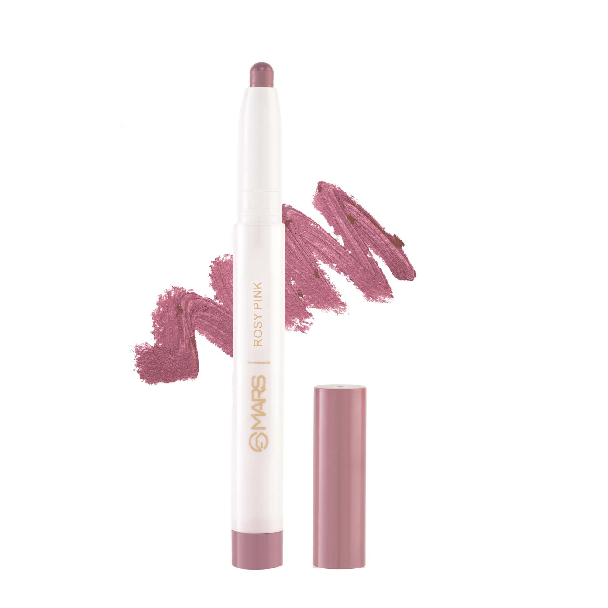 Mars Retractable Poppins Long Lasting Lip Crayon | Matte Finish | Smudge Proof & Kiss Proof Crayon Lipstick For Women 1.3 Gm (04