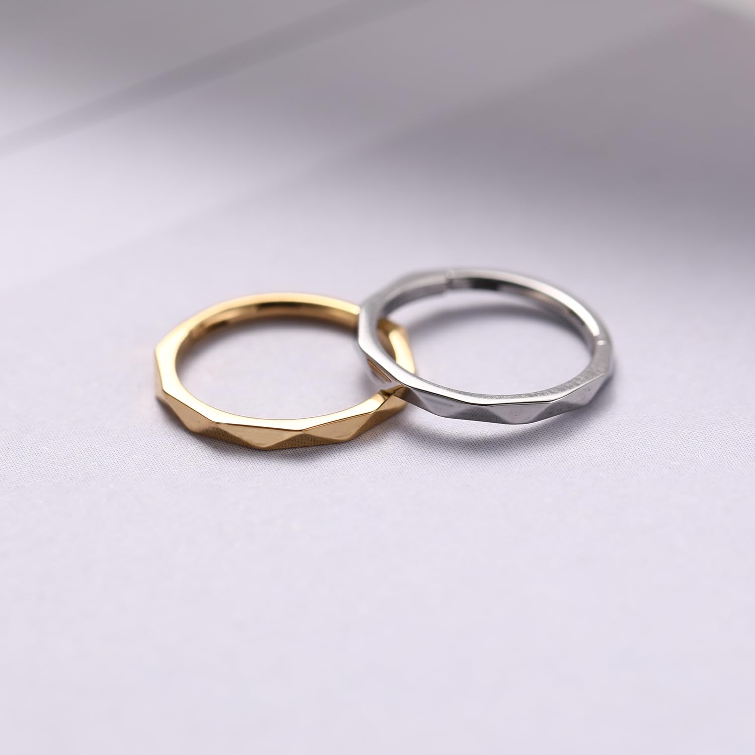 FUNLMO 16G Helix Tragus Rook Daith Conch Piercing Jewelry Nose Rings Hoops Septum Jewelry Cartilage Earring Nose Rings Surgical
