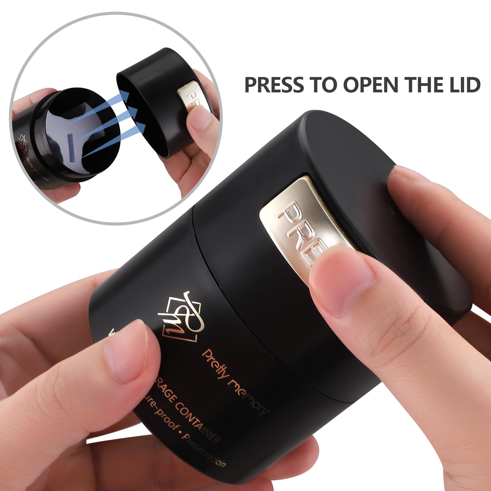 Pretty Memory Lash Glue Container Eyelash Extension Glue Storage Airtight Adhesive Holder Sealed Leak-Proof Lash Tech Supplies,