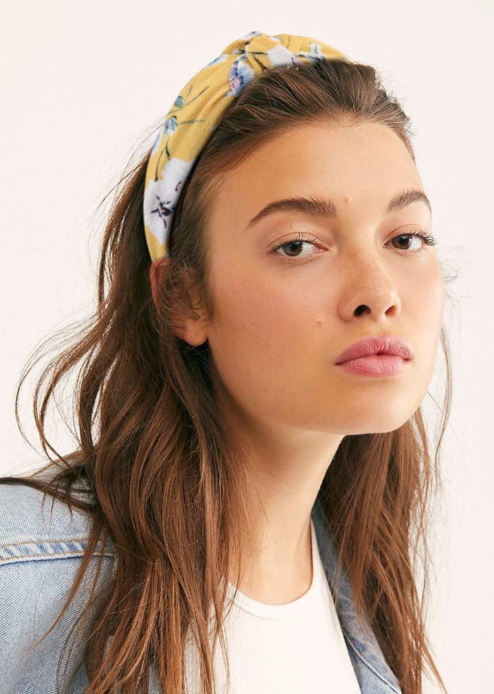 VELSCRUN 12 Pcs Womens Headbands Knotted Headbands for Women Wide Headbands Boho Bandeau Knot Turban Headband Hair Band Elastic