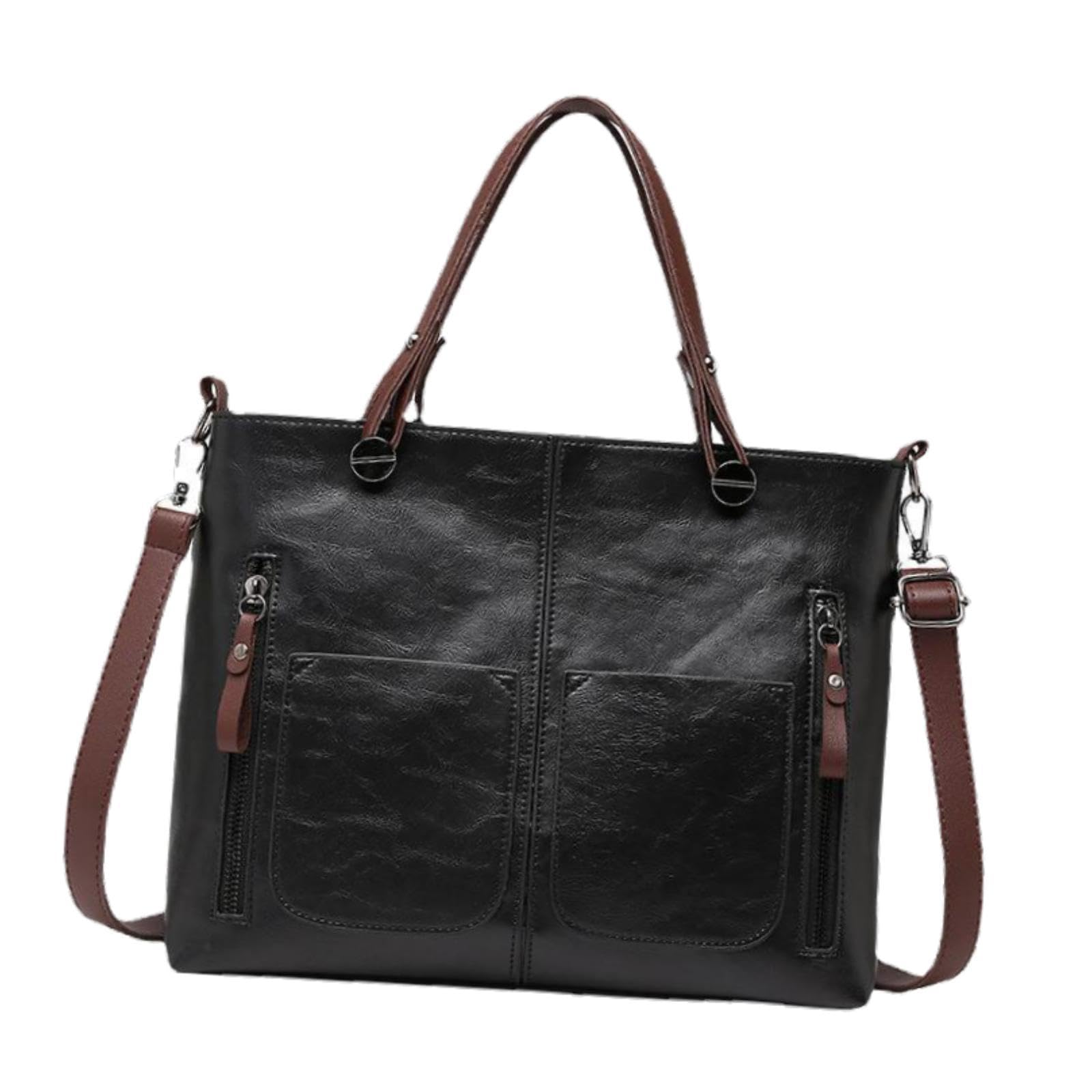 Enakshi Women Shoulder Bag Trendy Simple Satchel Handbag For Vacation Commuting Work Black|Clothing, Shoes & Accessories | Women