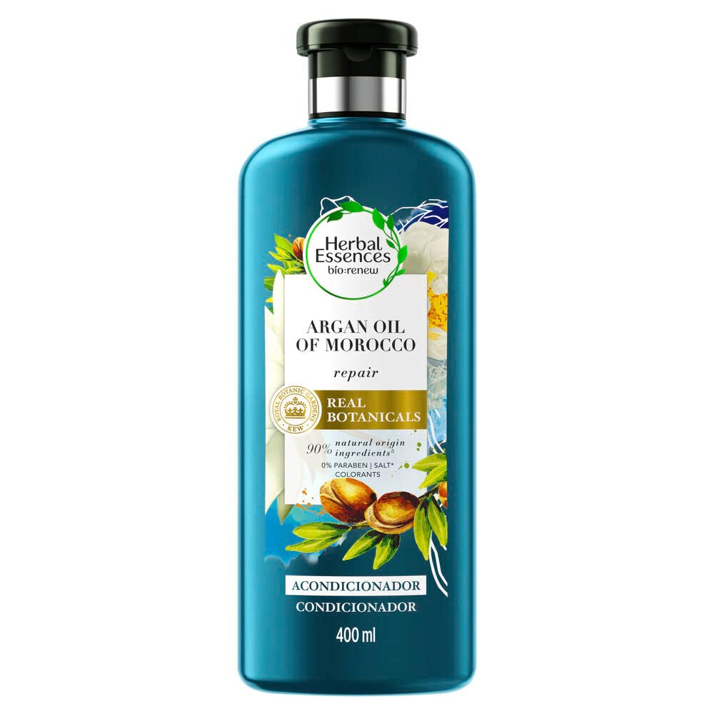 Herbal Essences Argan Oil of Morocco, Conditioner for Color Treated Hair, Treatment for Damaged Hair, BioRenew, 13.5 FL OZ (Pack