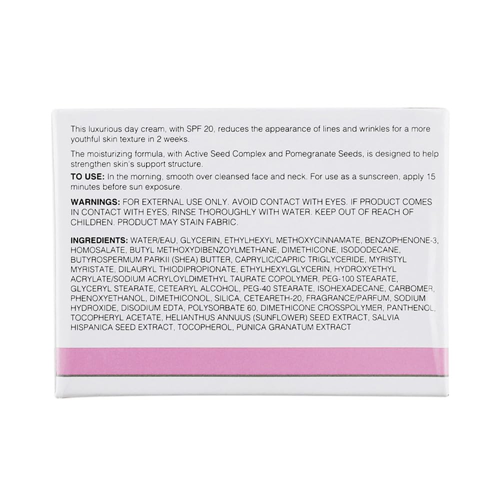 Avon Nutra Effects Ageless Day Cream SPF 20, 50g - Dry/Mature - Active Seed Complex