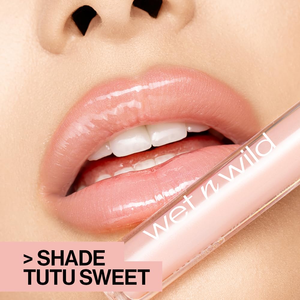 wet n wild Mega Slicks Lip Gloss - Long Lasting, High Shine, Hyaluronic Acid - 1 Count - Snuggle Sesh
