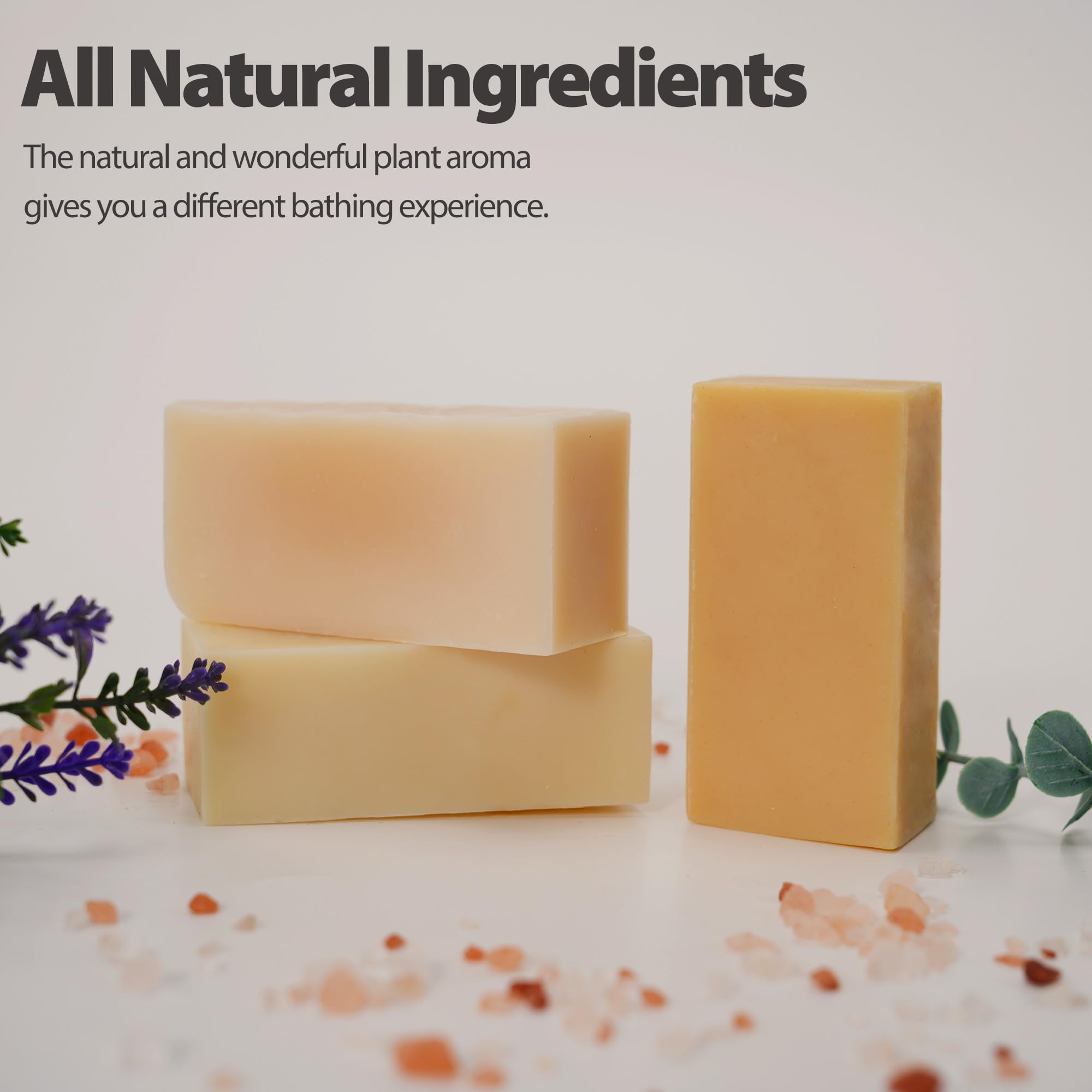 3 Pcs Clean Bar Soap With Vitamin E Olive, Natural Essential Soap Bar Gift Set For Body Face, Smooth Skin Bath Soap For All Skin