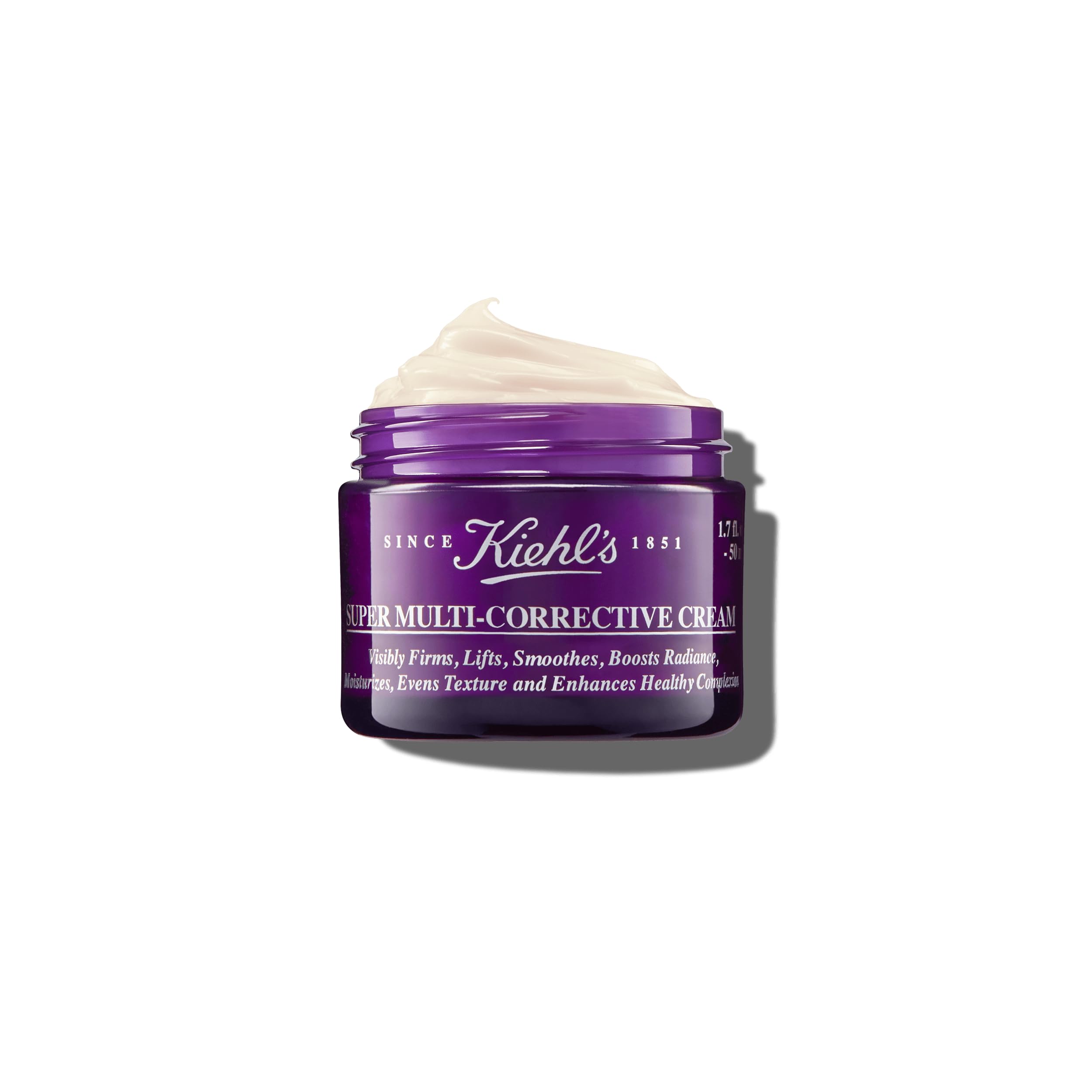 Kiehl's Super Multi-Corrective Cream, Anti-Aging Wrinkle Reducing Face and Neck Cream, Evens Skin Tone, Smooths Skin Texture, Fa