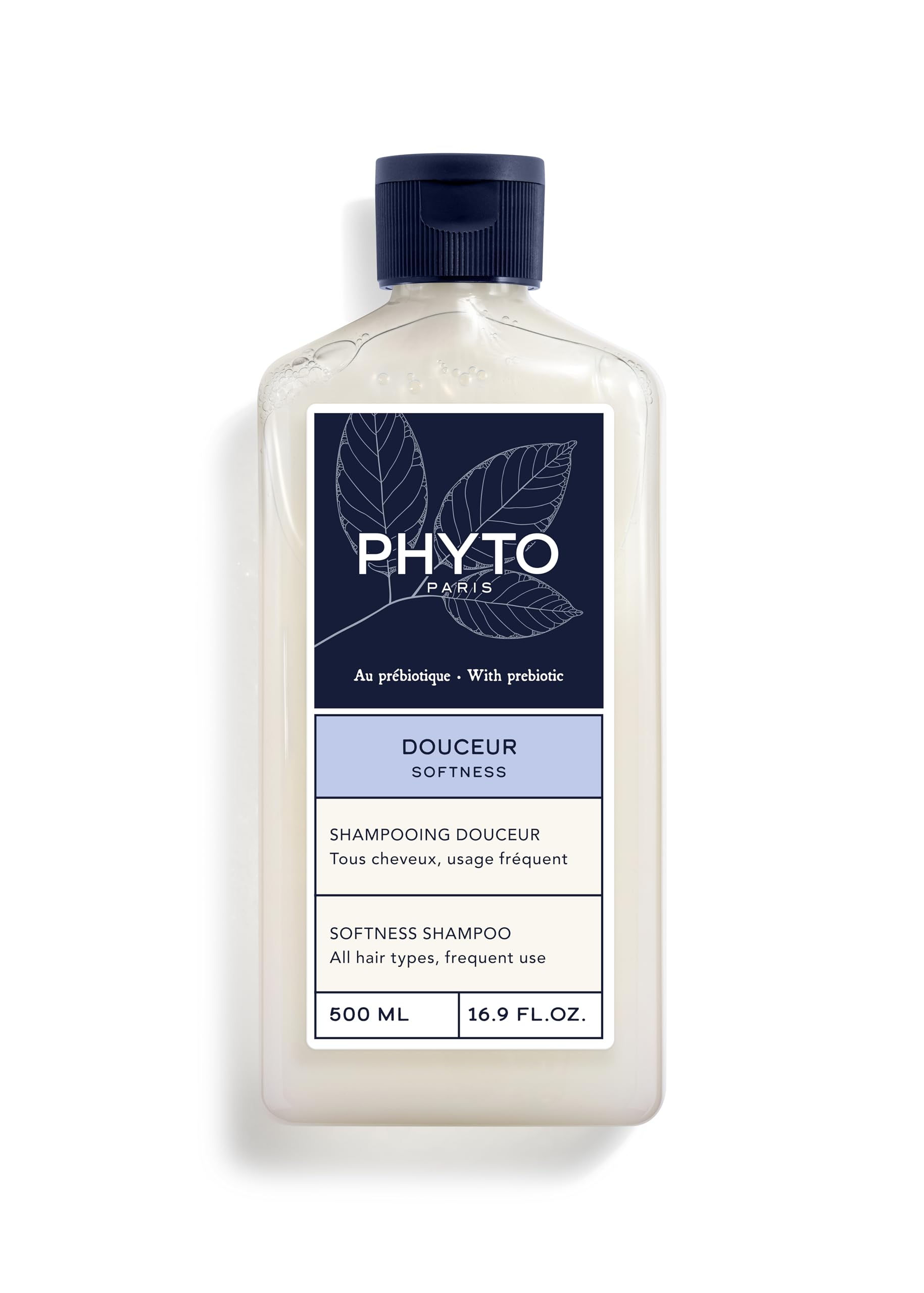 PHYTO Softness Gentle Shampoo for the Whole Family - Prebiotic Complex | Scalp-Respecting Daily Cleanser for All Hair Types | So