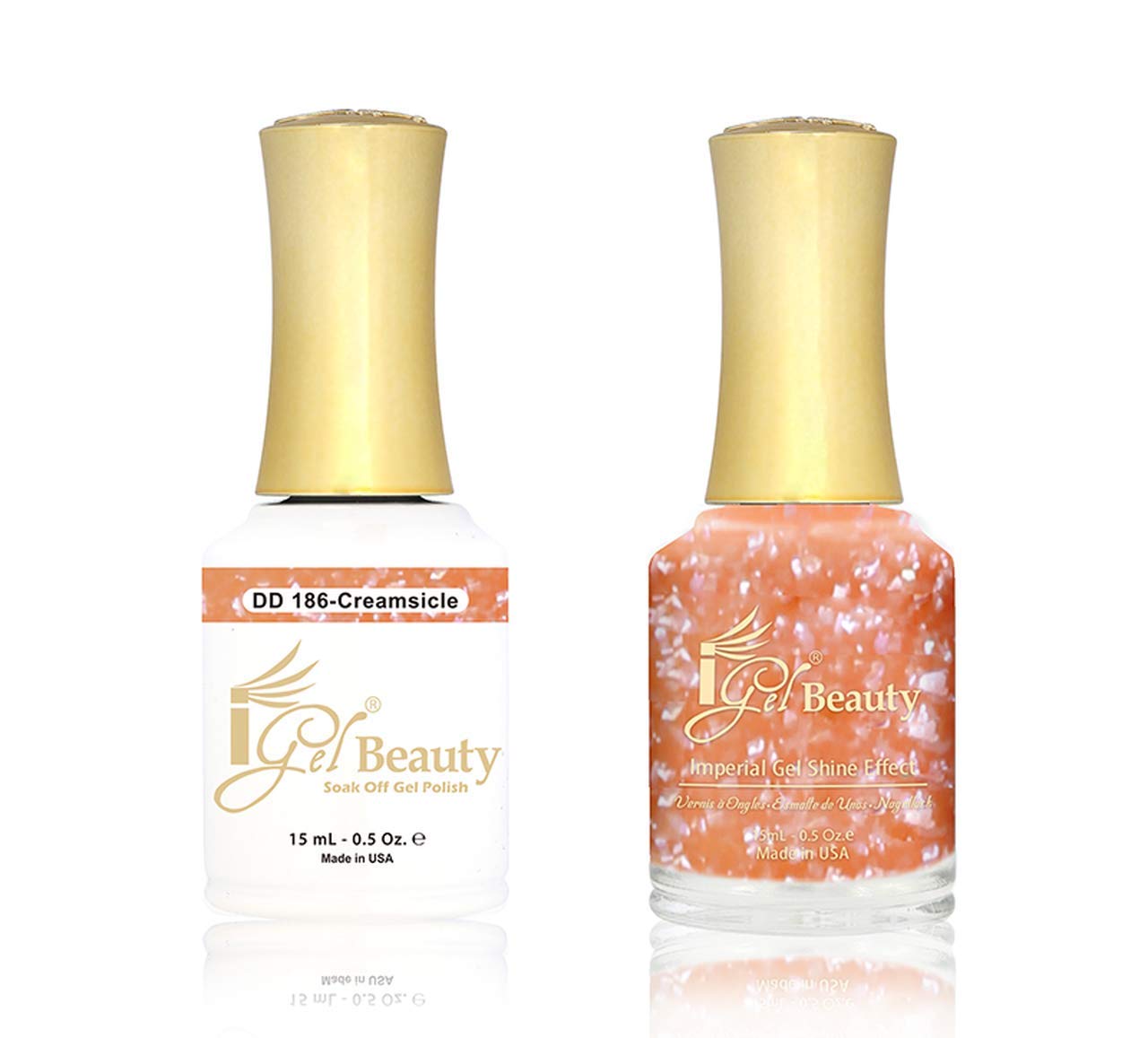 iGel - 100% Pure Gel Nail Polish - Dip & Dap Collection (DD186 - Creamsicle)