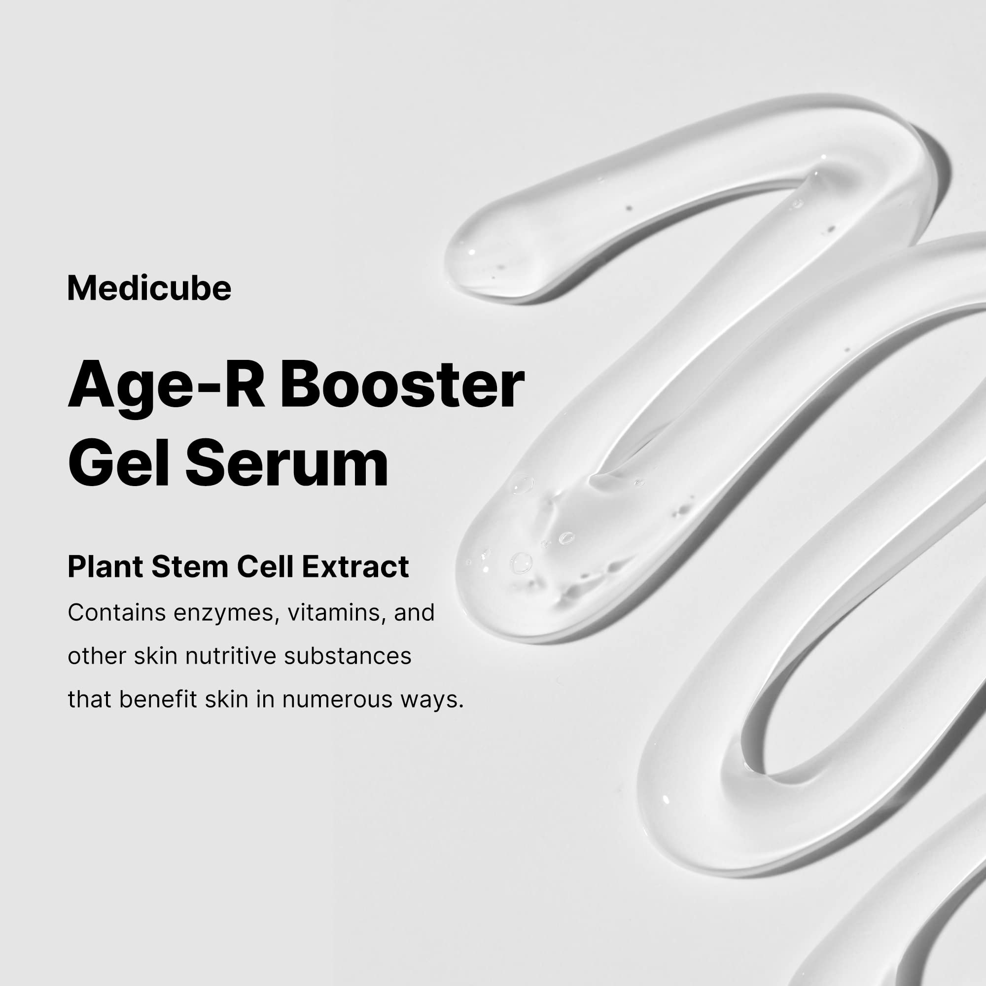 Medicube Age-R Booster Gel Serum For Skin Care Devices - Moisturizing And Nourishing Facial Serum With Plant Stem Cell Extract,