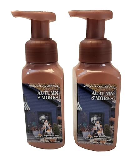 Bath & Body Works And Autumn S 'Mores Gentle Foaming Hand Soap 8.75 Ounce 2-Pack (Autumn S 'Mores)