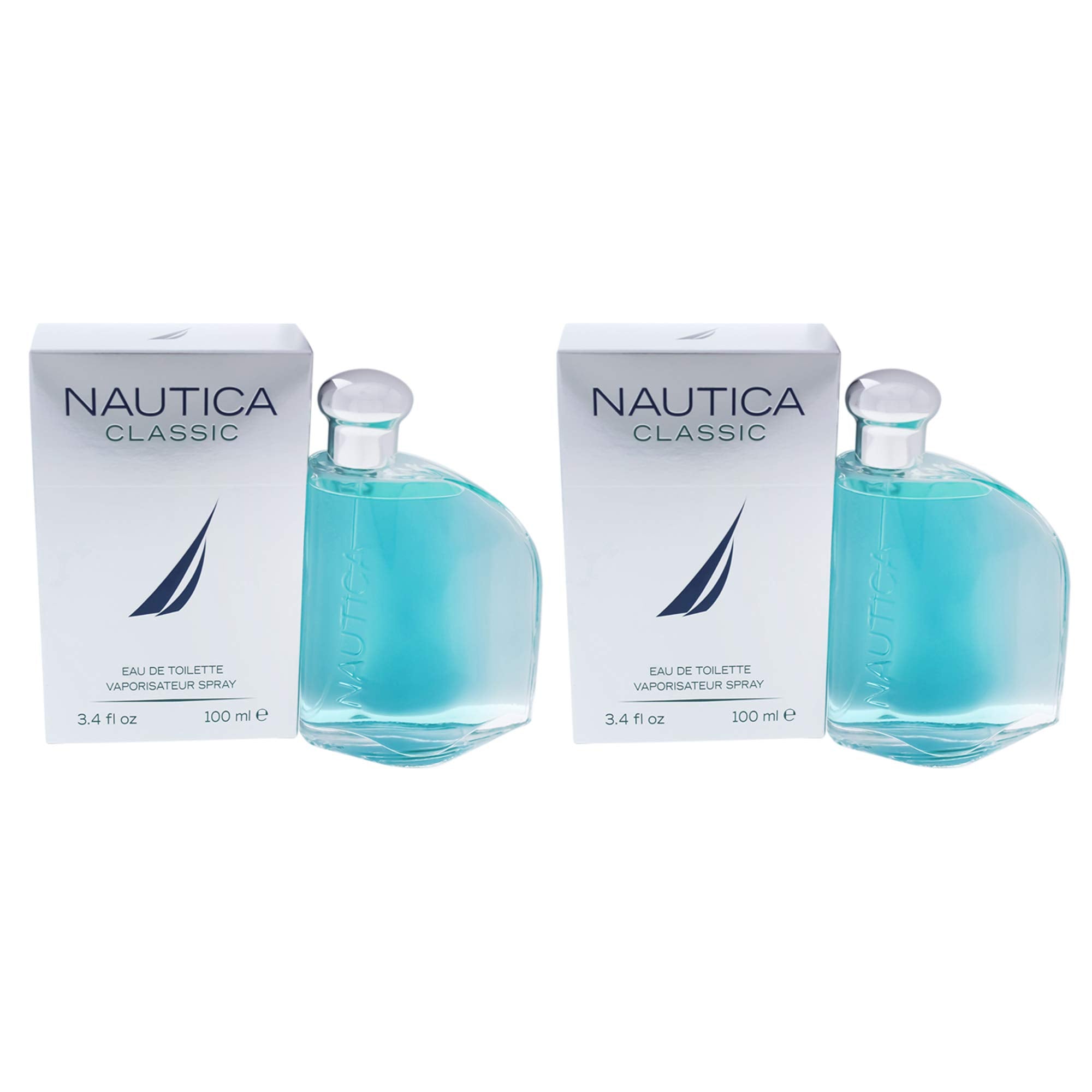 Nautica Classic by Nautica for Men - 3.4 oz EDT Spray - (Pack of 2)