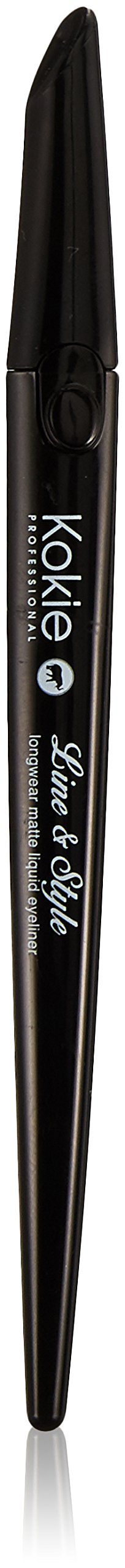 Kokie Cosmetics Line & Style Liquid Eyeliner, Jet Black, 0.014 Fluid Ounce