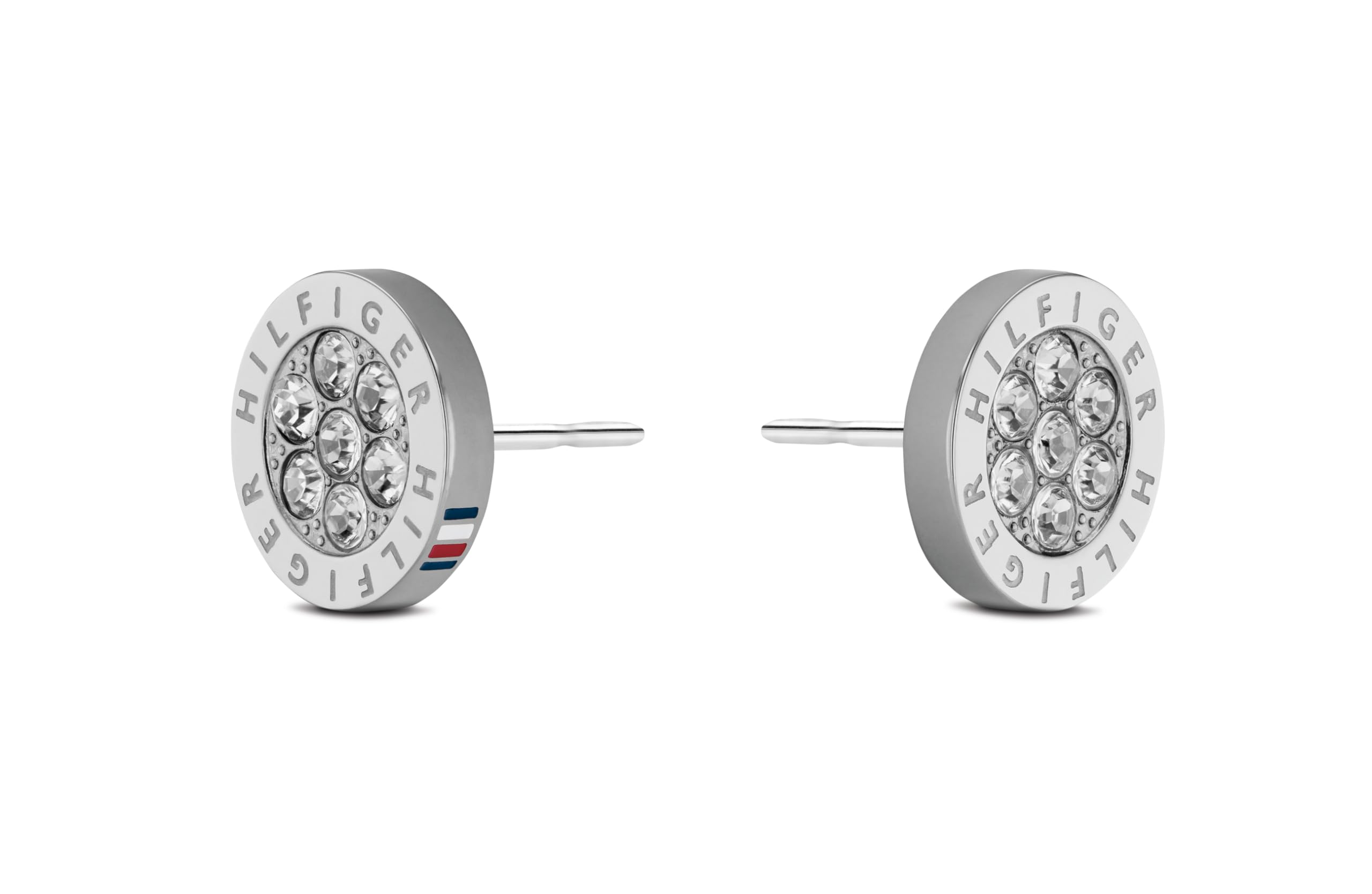 Tommy Hilfiger Women's Stainless Steel Stud Earrings, Color: Silver (Model: 2780565)