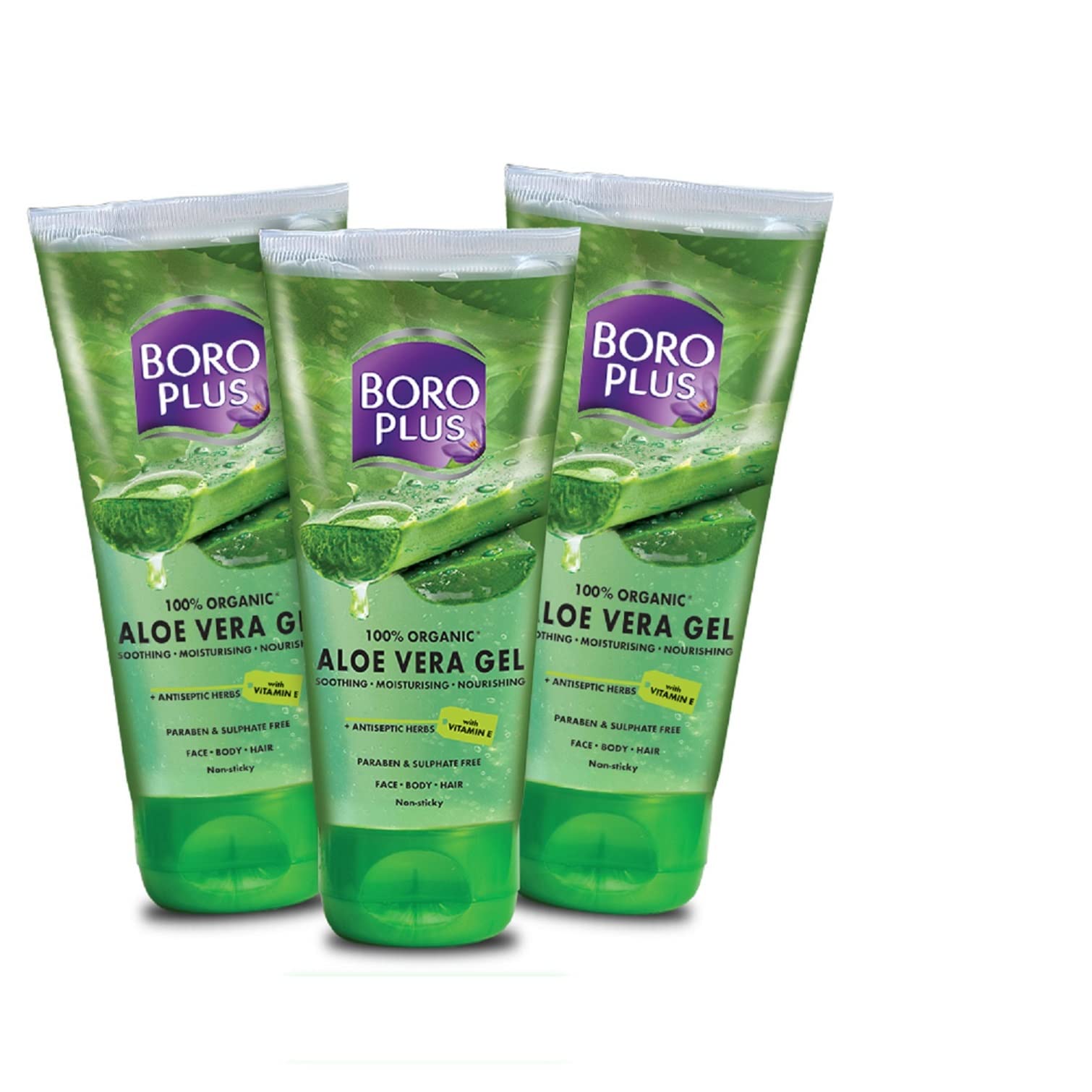 Boroplus Aloe Vera Gel For Hydration, Scars, Dryness, Dark Spots, Acne (All Skin) 450Ml (Pack Of 3)