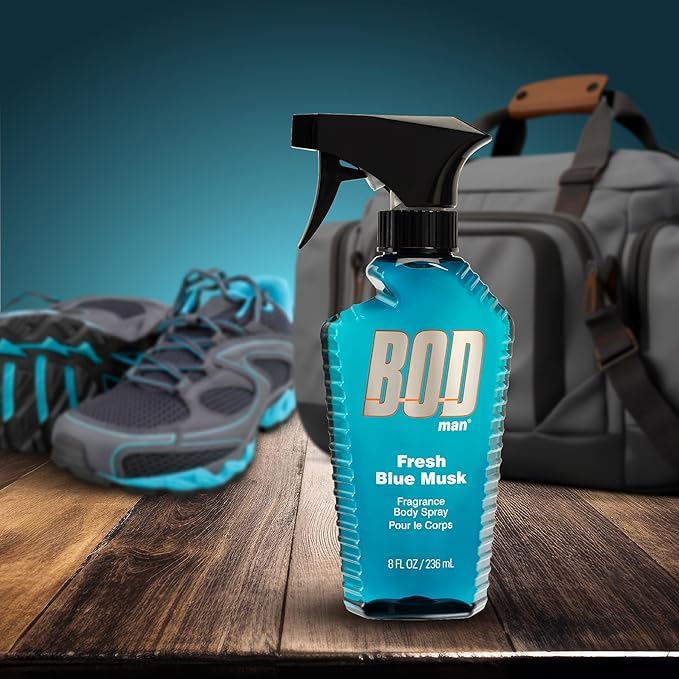 Bod Man Parfums de Coeur Fresh Blue Musk Body Spray 8 oz
