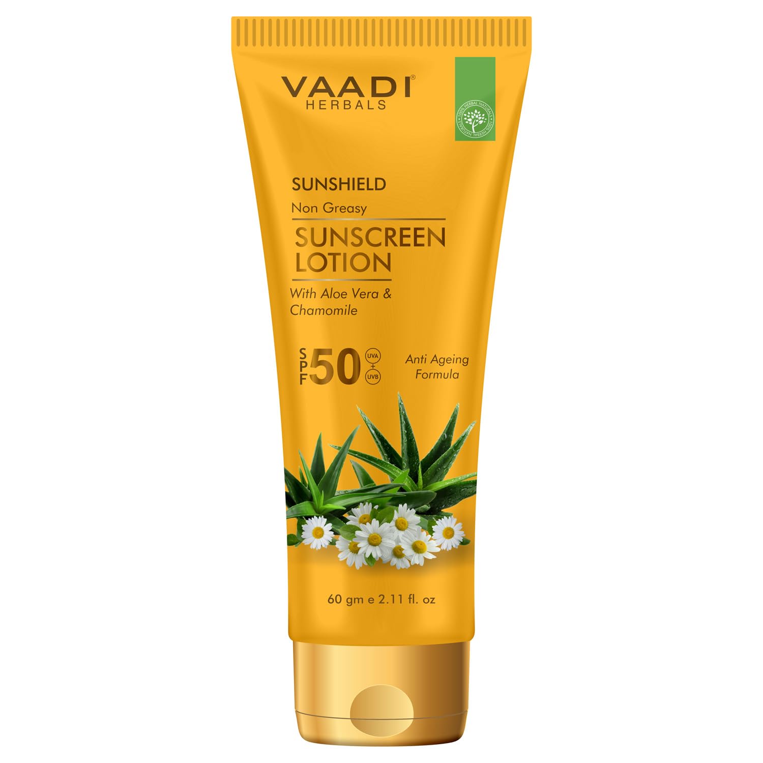 Vaadi Herbals Sunscreen Lotion With Aloe Vera With Chamomile Spf50