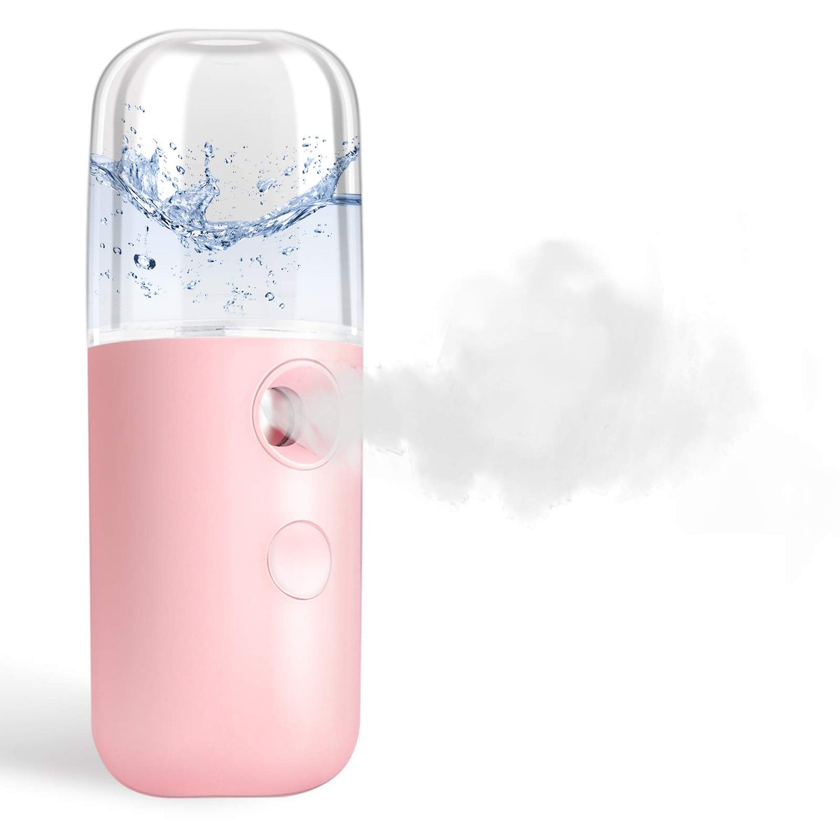 Giverare Nano Facial Steamer, Handy Mini Mister, Usb Rechargeable Mist Sprayer, 30Ml Visual Water Tank Moisturizing&Hydrating Fo
