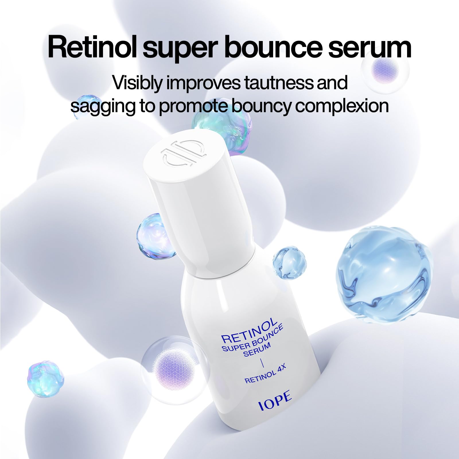 Iope Retinol Super Bounce Serum - Korean Retinol Eye Cream, Intensive Reactivating Korean Retinoid, Anti-Aging, Reduction In Fin