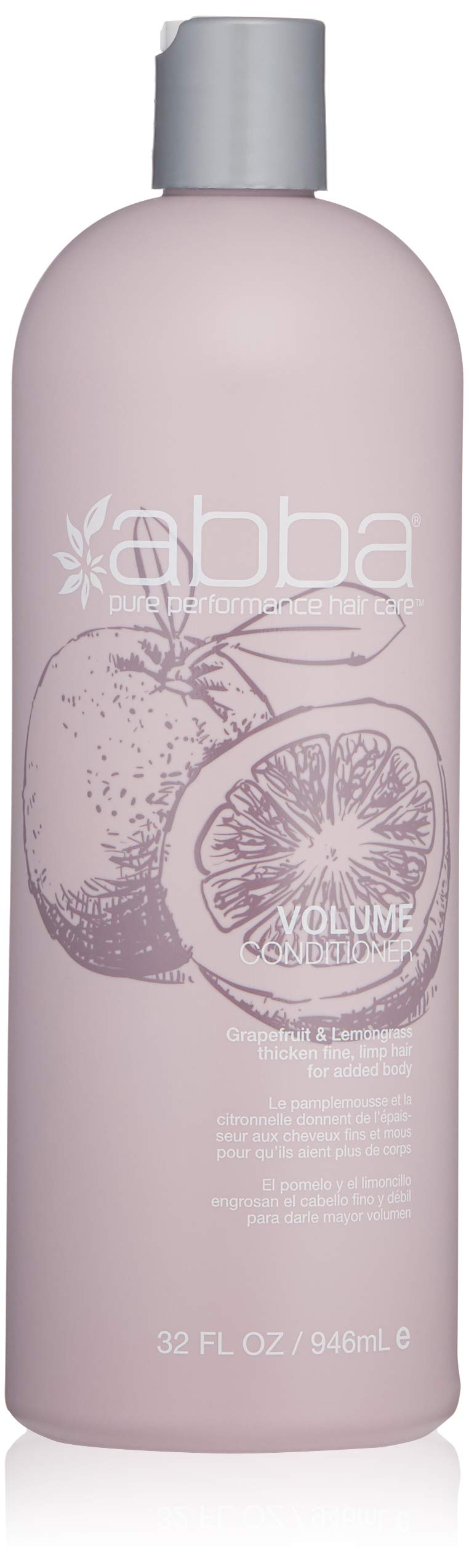 Abba Volume Conditioner, Grapefruit & Lemongrass, 32 Fl Oz