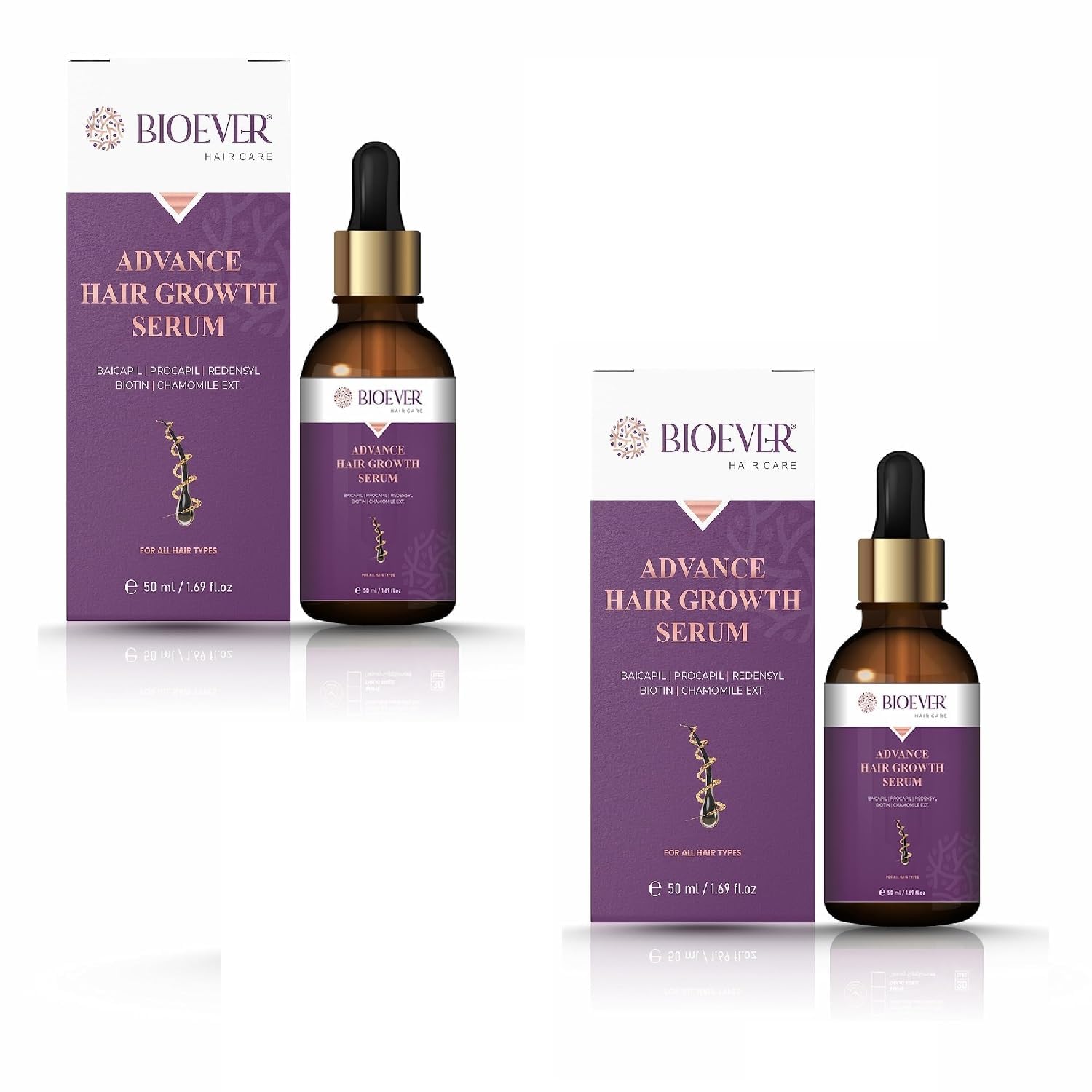 Bioever Naturals Hair Growth Serum With 2% Redensyl, 3% Procapil, 3% Biacapil & 2% Biotin | Reactivates Hair Cells | Hair Fall C