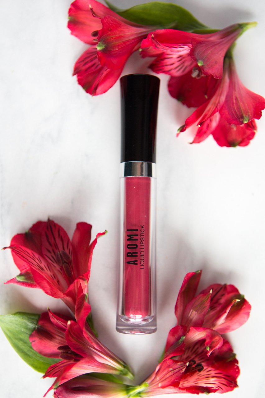 Aromi Brick Red Matte Liquid Lipstick | Warm, Earthy Burgundy Lip Color, Long-Lasting And Kiss-Proof, Vegan, Cruelty-Free, Water