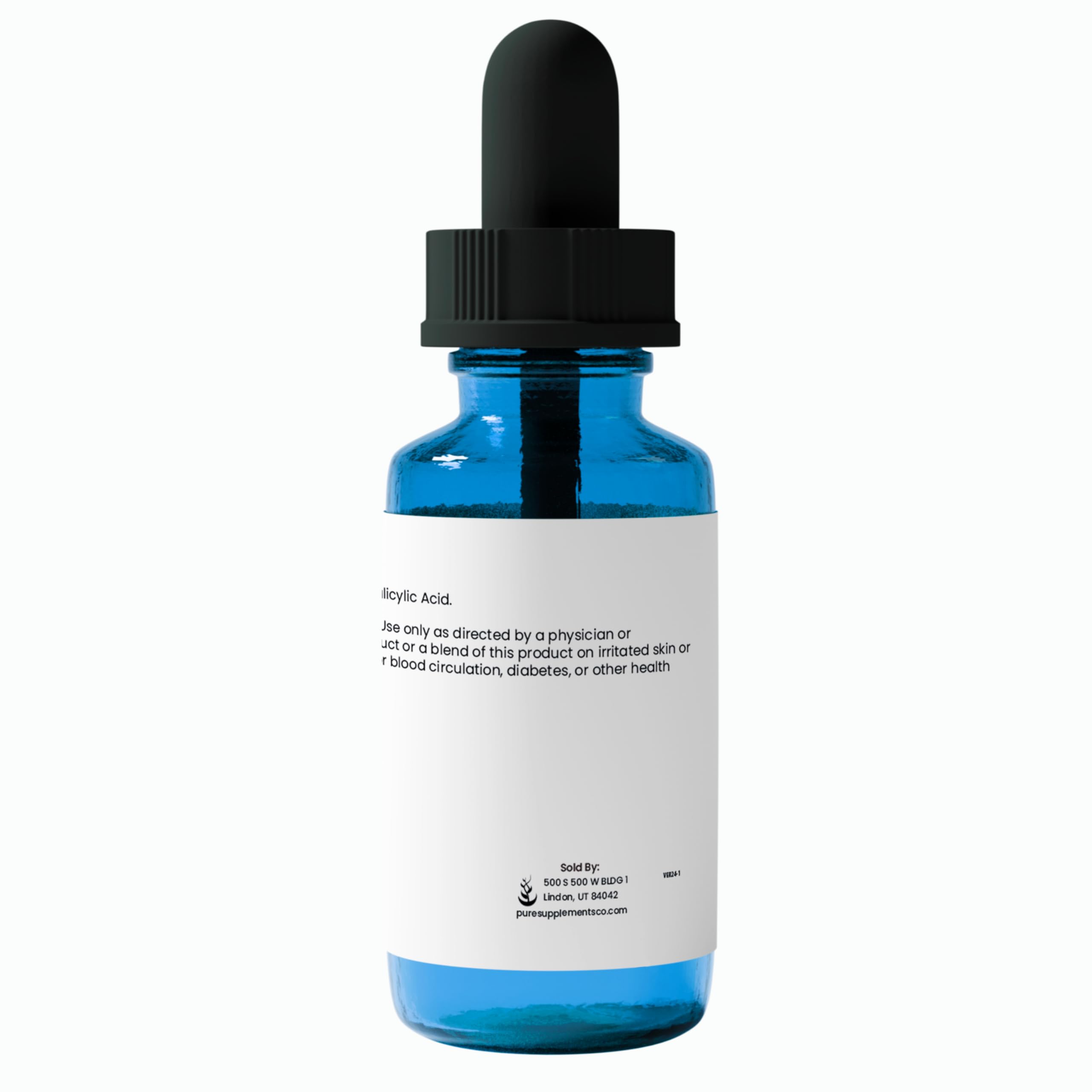 Salicylic Acid 20% Solution, 1 fl oz Glass Dropper, Pure & Simple Serum