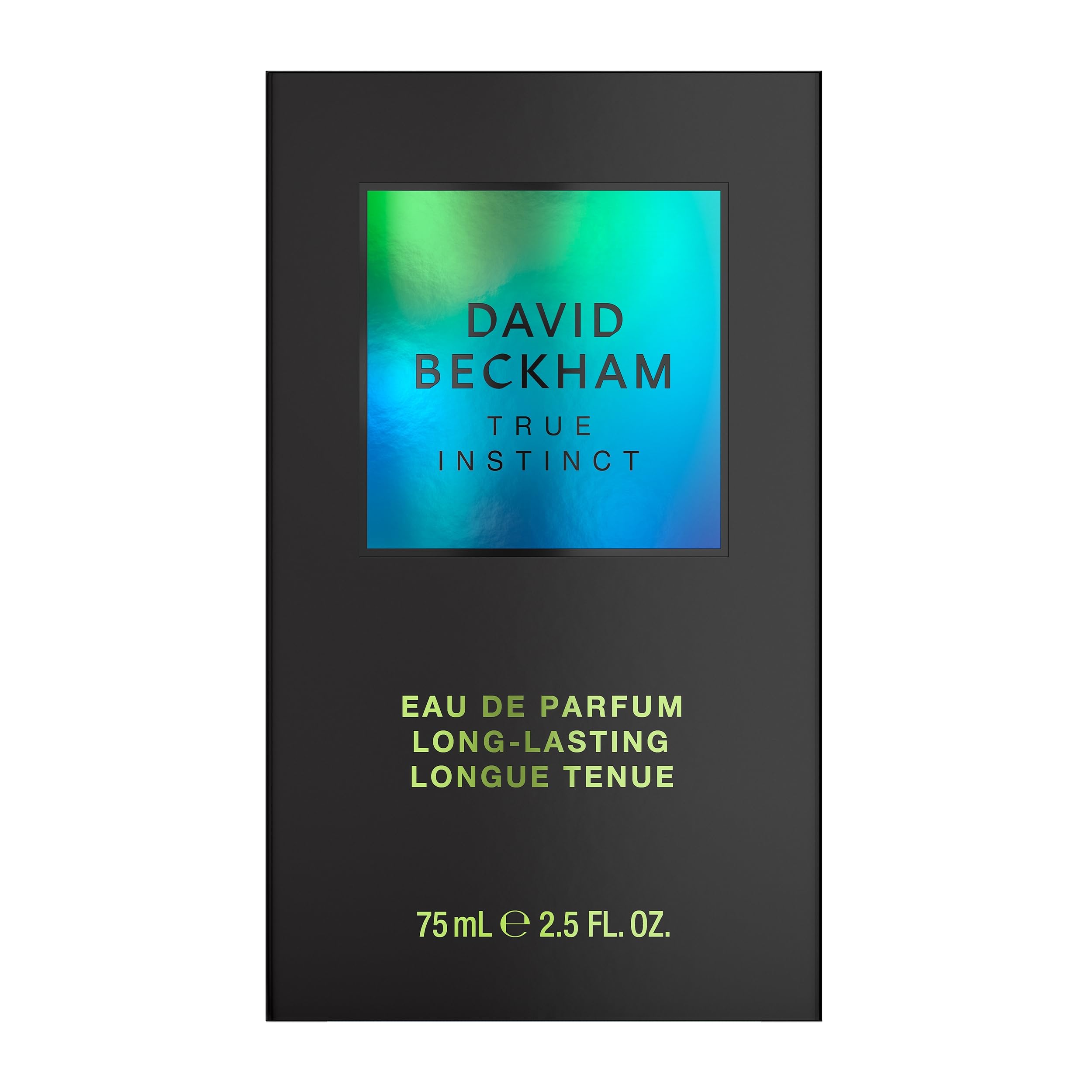 David Beckham True Instict Eau de Parfum 2.5 fl oz (Pack of 1), Notes of Pine, Cedarwood, and Vetiver, Men's Fragrance, Long Las