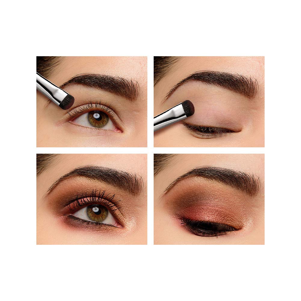 Eyeshadow Smudge Brush Short Shader Precision Makeup Brush High-End Small Eyeshadow Brush for Creasing & Cat Eye Makeup Look - P