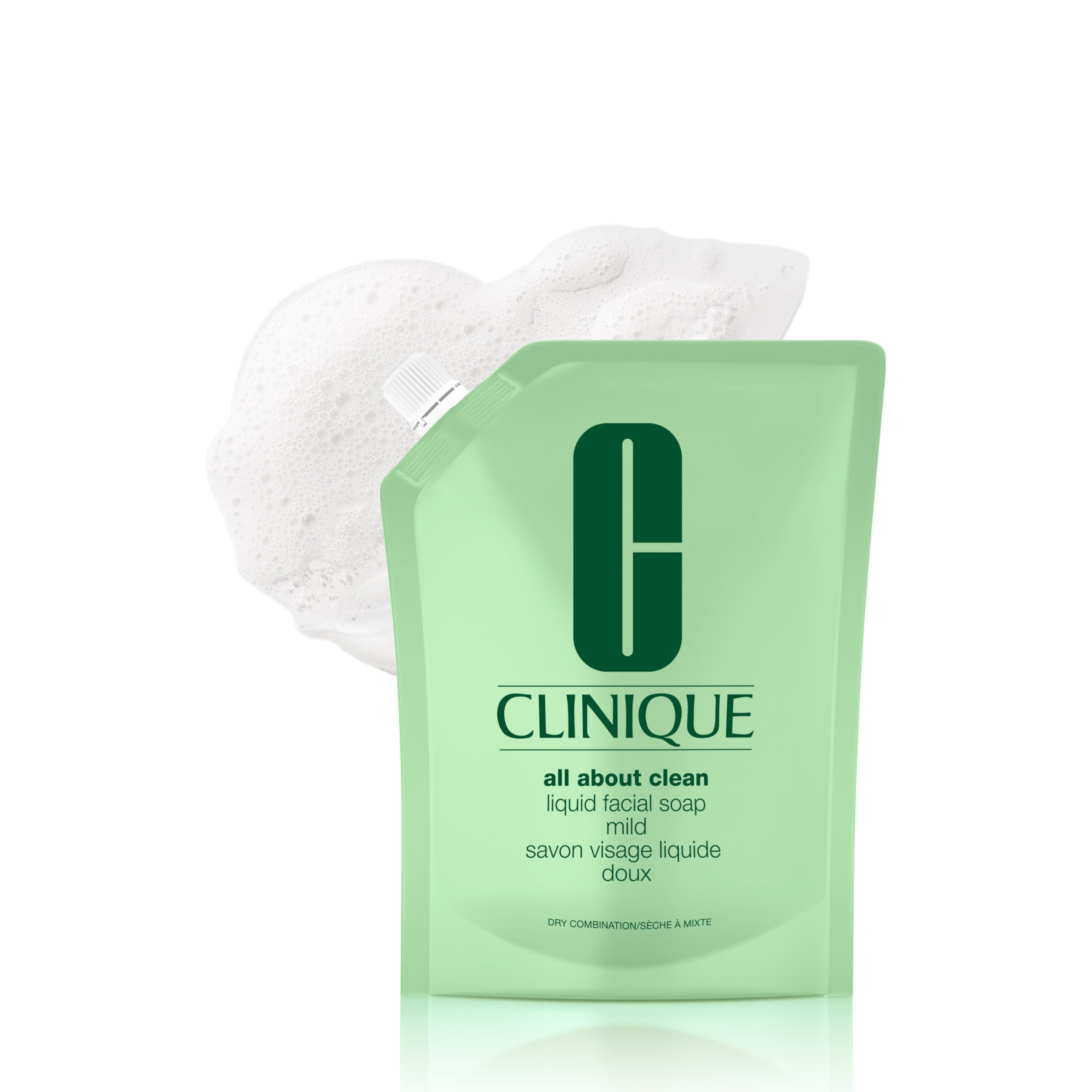 Clinique All About Clean Liquid Facial Soap Mild | Gentle Face Cleanser For Dry Combination Skin | Type 2 Face Wash | Step 1 in 