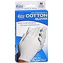 Cara Dermatological Cotton Gloves, Medium, 1 Pair