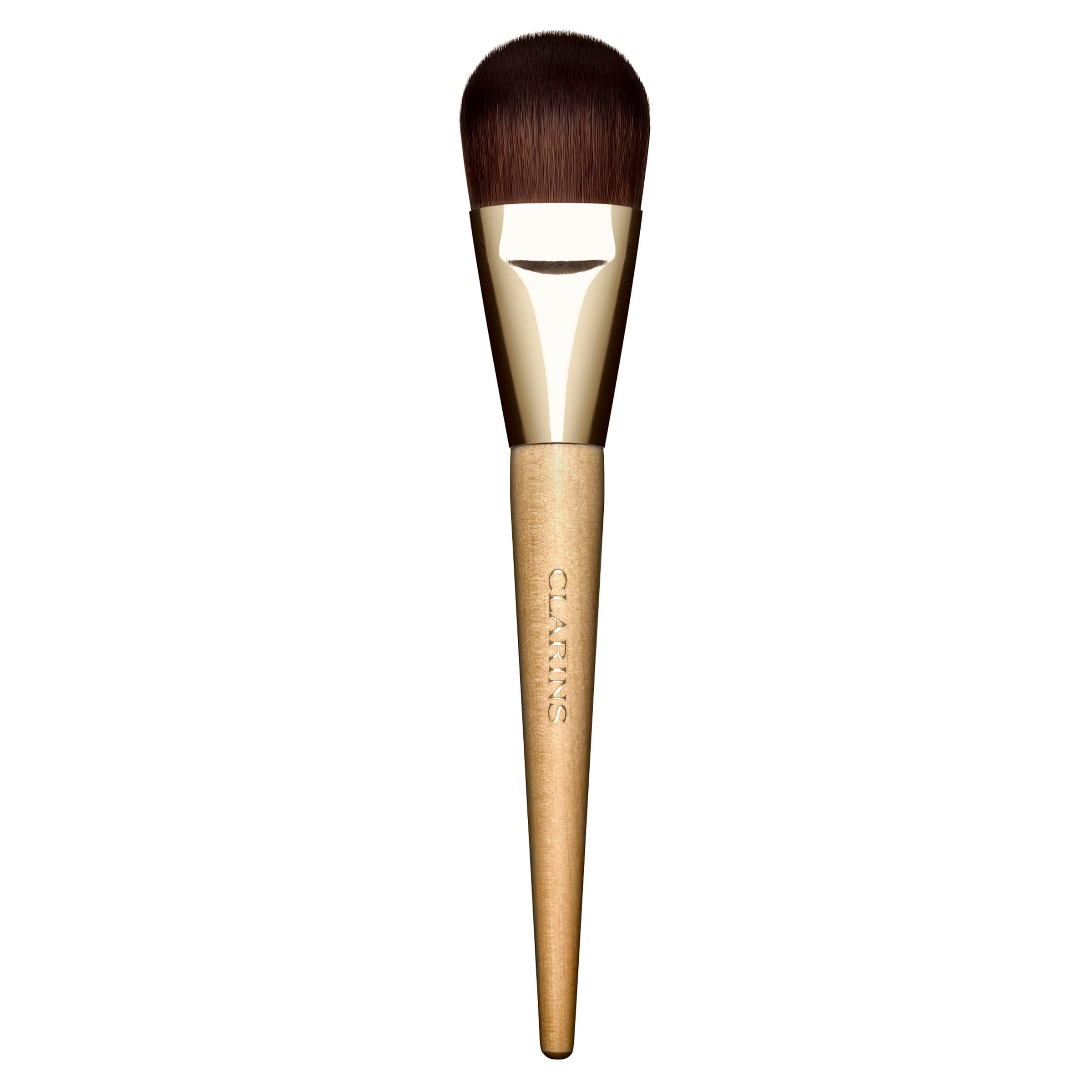 Clarins Flat Foundation Brush | Quick, Even Application Of Cream and Liquid Formulas | Streak-Free Results | Ultra-Soft Syntheti