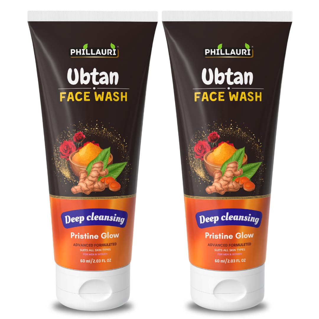 Ubtan Tan Removal Face Wash| Detans, Removes Dirt & Glowing Skin | Enriched With Turmeric, Saffron & Sandalwood | Suitable For M