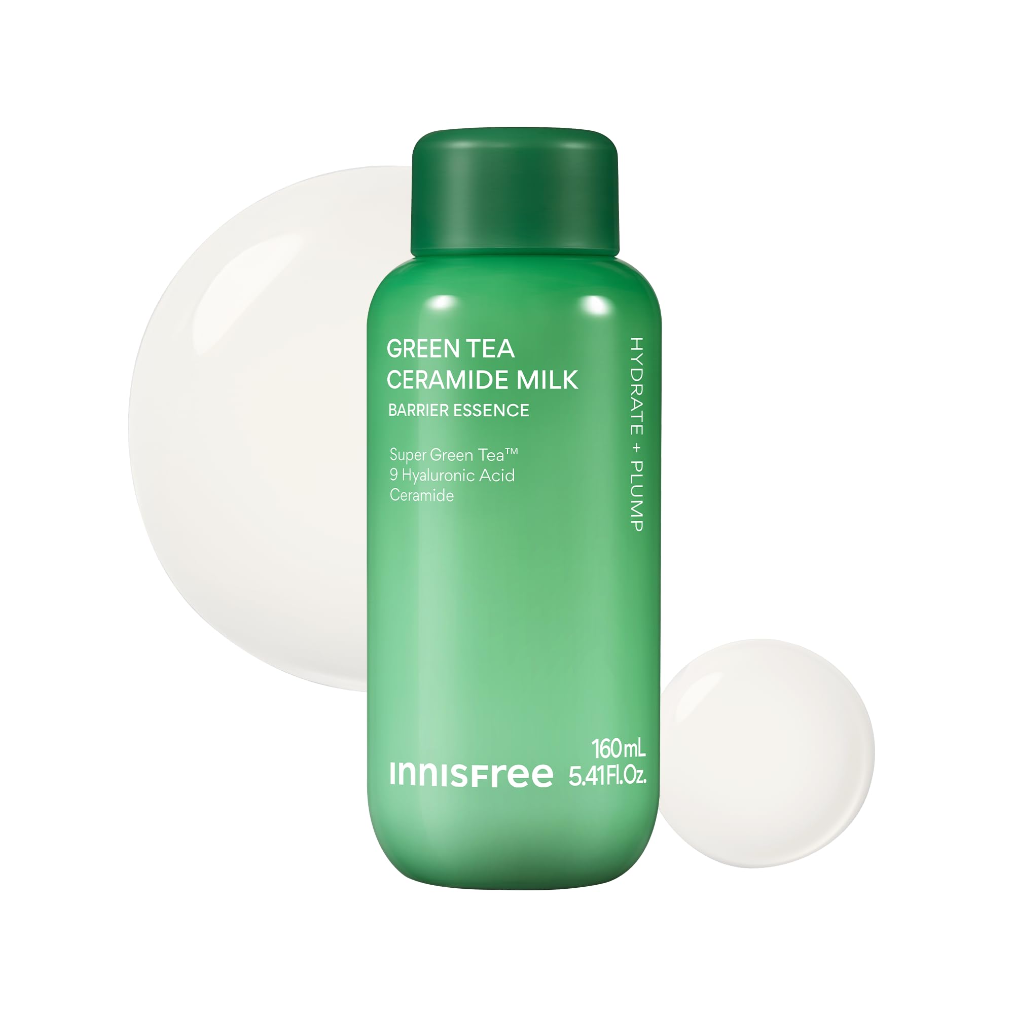 innisfree Green Tea Ceramide Milk, Hydrating & Lightweight Milky Toner for All Skin Types including Acne-Prone and Sensitive Ski