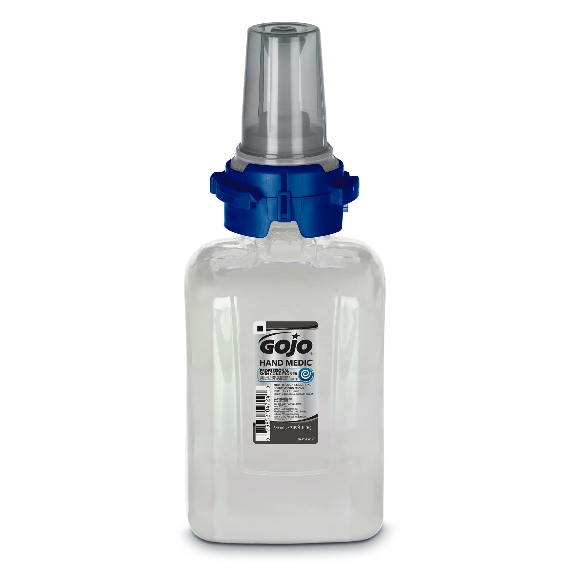GOJO HAND MEDIC Professional Skin Conditioner for Industrial Environments, Fragrance Free, 685 mL Conditioner Refill ADX-7 Dispe