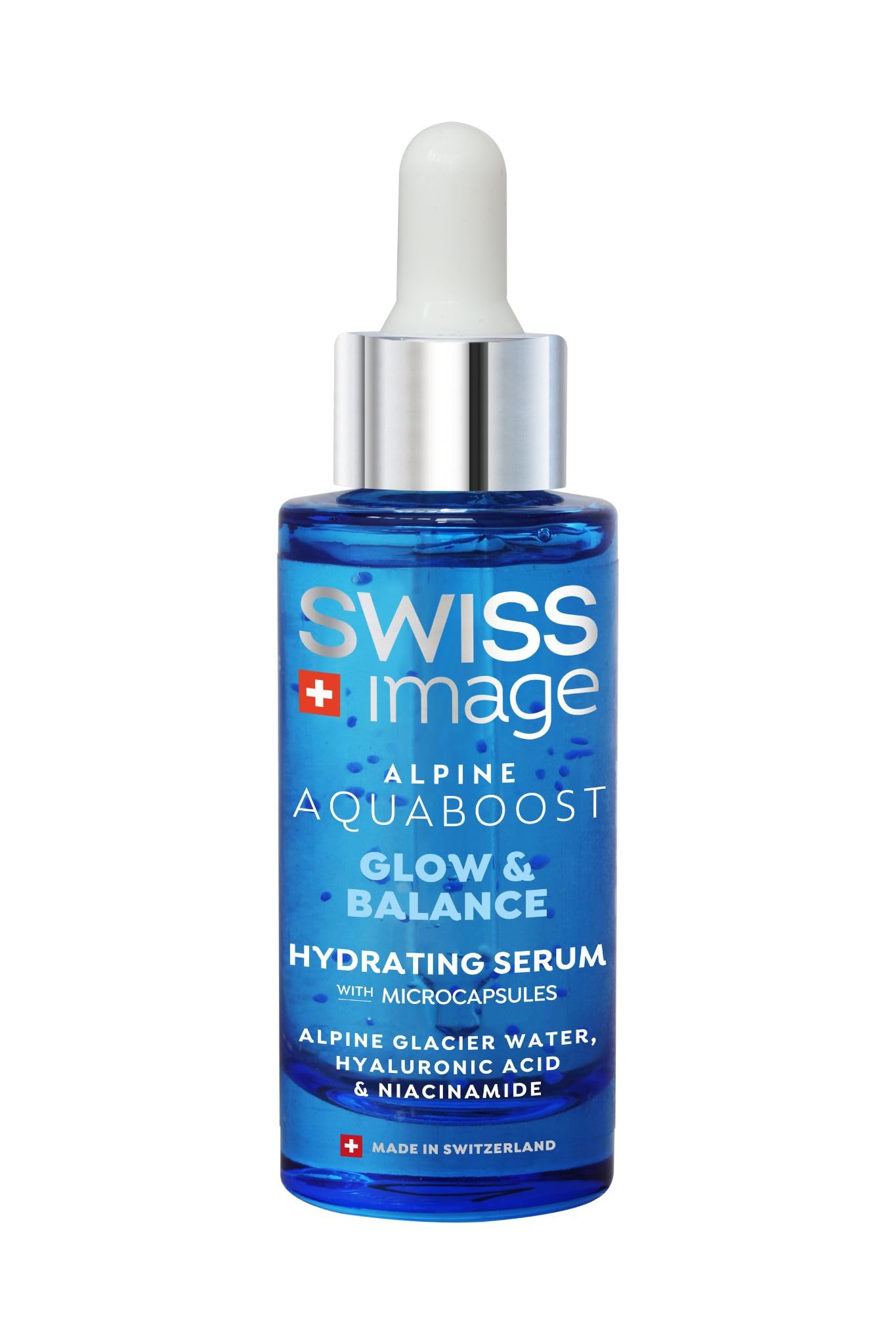 Swiss Image Aquaboost Hyaluronic Acid And Niacinamide Face Serum With Microcapsules 30 Ml | OilFree, NonGreasy And FastAbsorb