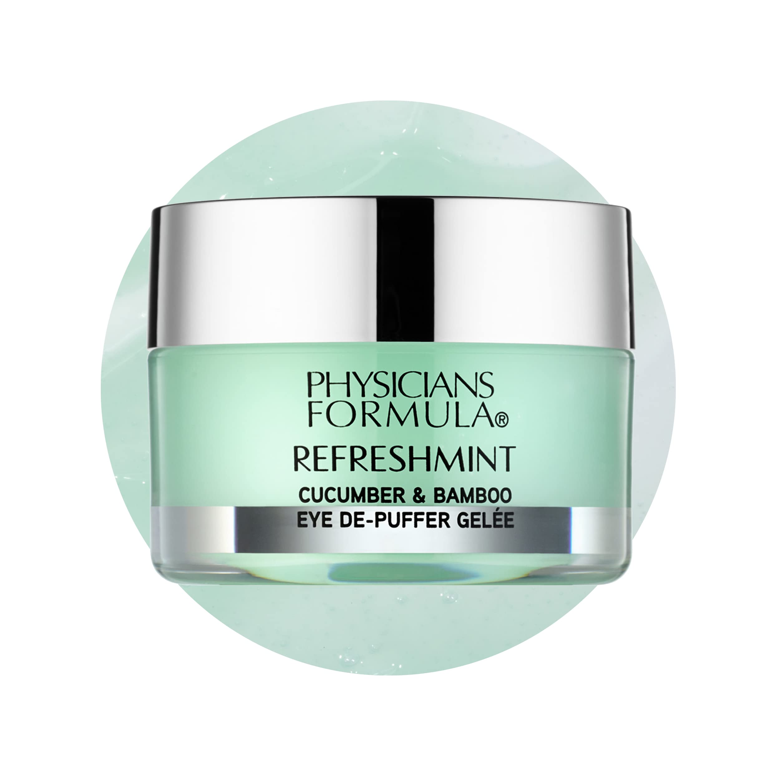 Physicians Formula RefreshMint Cucumber & Bamboo Eye De-Puffer Gel  e, Reduce Puffiness, Lines and Dark Circles