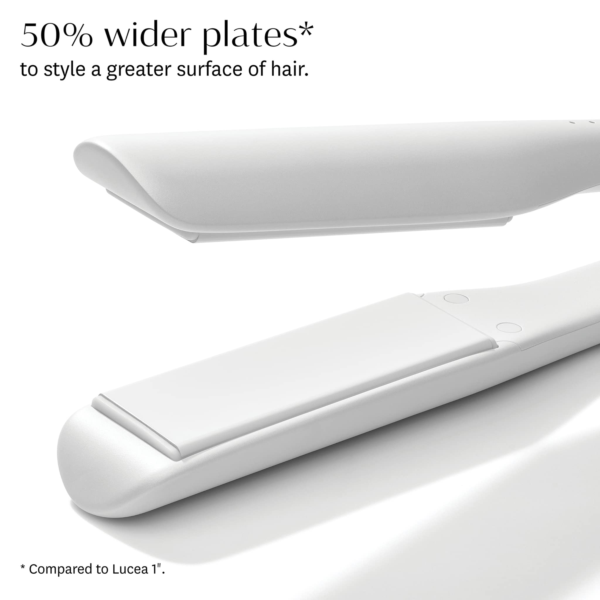 T3 Lucea 1.5 Straightening & Styling Iron, White/Rose Gold, 1
