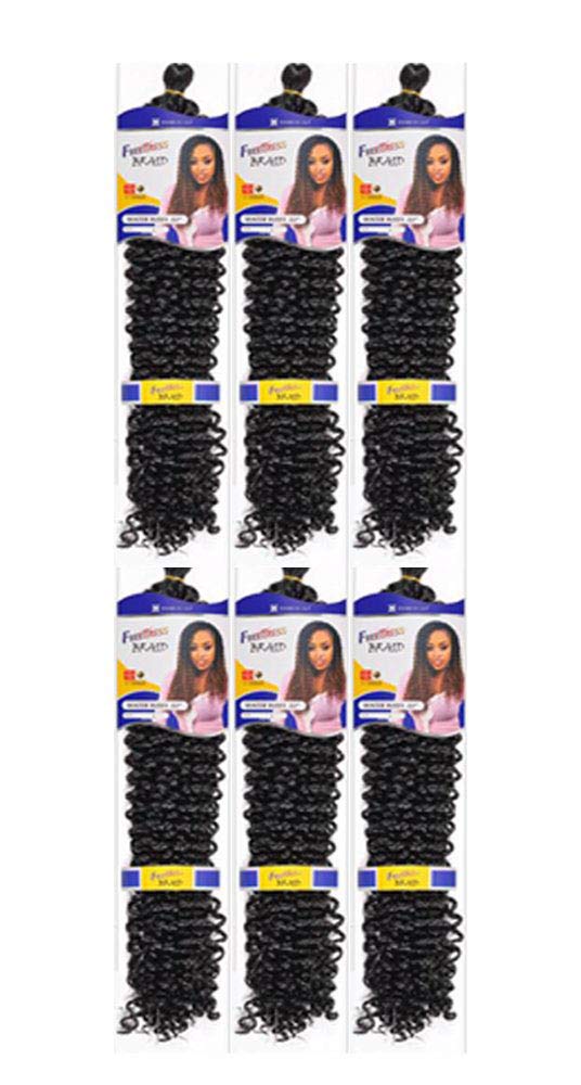 Freetress Braids Water Wave 22'' (6-Pack, 30) - Synthetic Crochet Braiding Hair