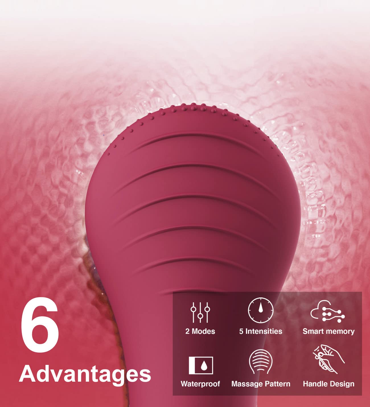 Face Scrubber, Ngracoola Clie Facial Cleansing Brush, Waterproof And Rechargeable Face Scrub Brush For Men & Women, Cleansing, E