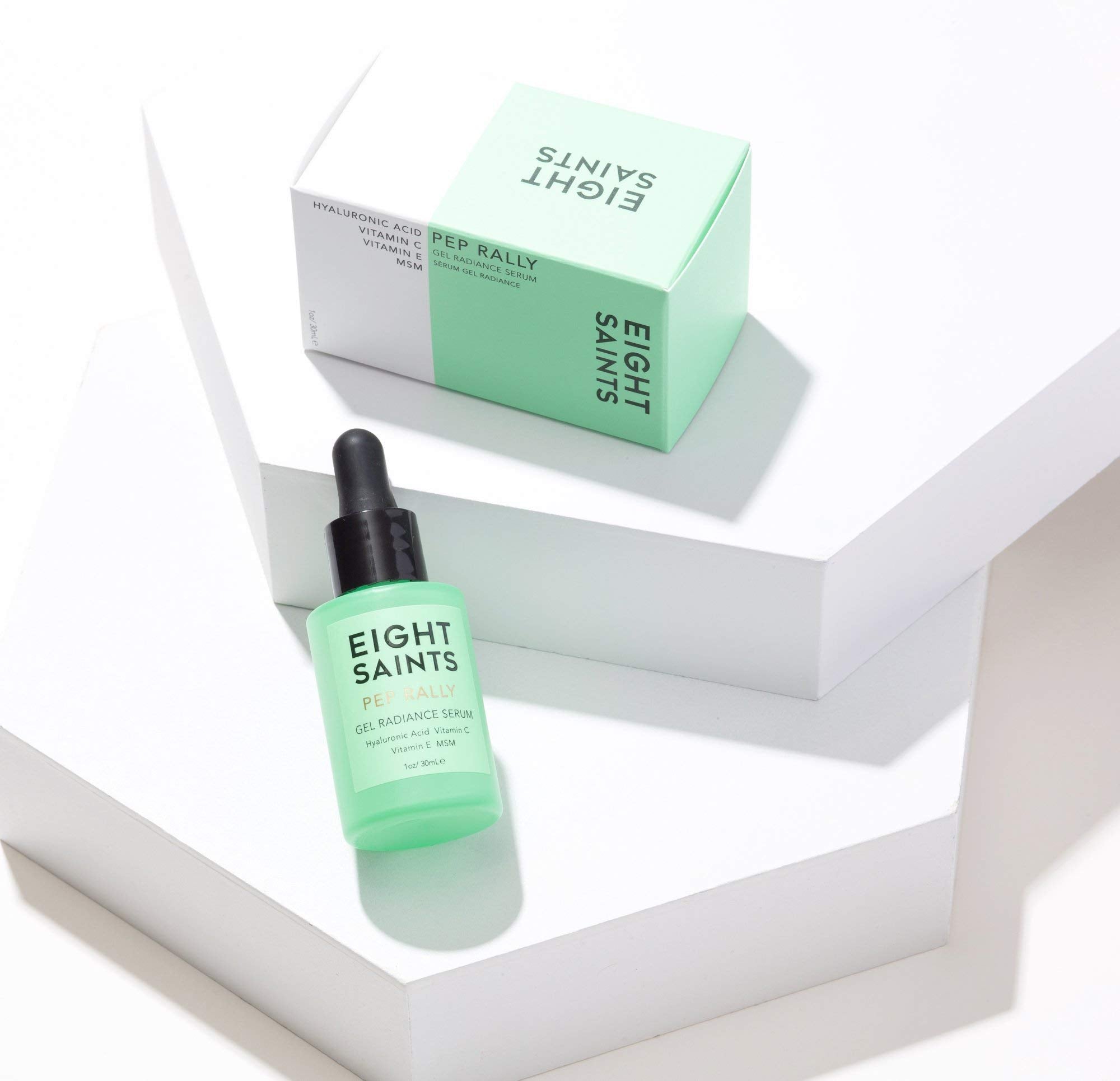 Eight Saints Skincare Pure Hyaluronic Acid Serum for Face Plumping, Natural and Organic Vitamin C Face Serum with Vitamin E for