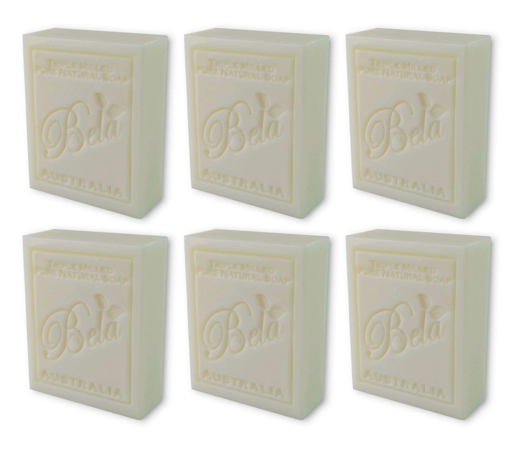 Bela Bath & Beauty, Extra Creamy Goats Milk Soap, Triple Milled Moisturizing Soap Bars, No Harsh Ingredients, 3.3 Oz. Each - 6 P