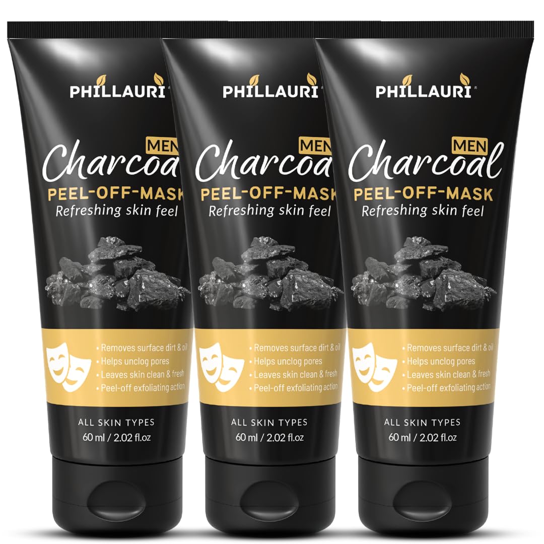 Men Charcoal Peel Off Face Mask, Deep Cleansing Face Mask For Men, Personal Grooming Routine, Charcoal Mask For Daily, Defeat Bl