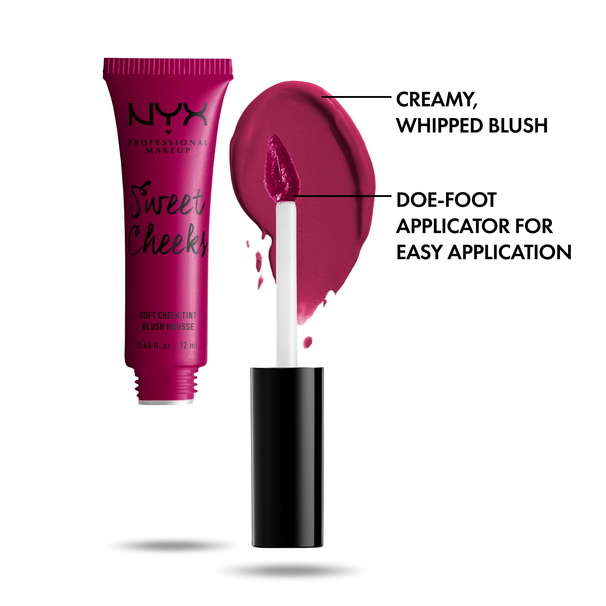NYX PROFESSIONAL MAKEUP Sweet Cheeks Cream Blush - Soft Tint, 0.40 Fl Oz, Color: Showgirl, Model: NYX_900