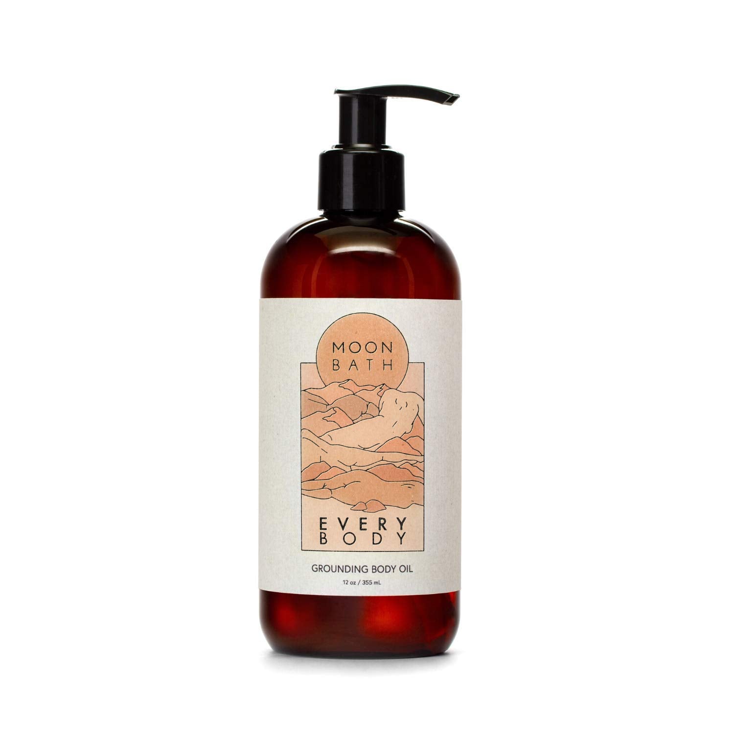Moon Bath Every Body Grounding Body Oil | Contains Jojoba, Marula & Moringa Oils Combined W/Sandalwood & Cypress To Calm | Organ